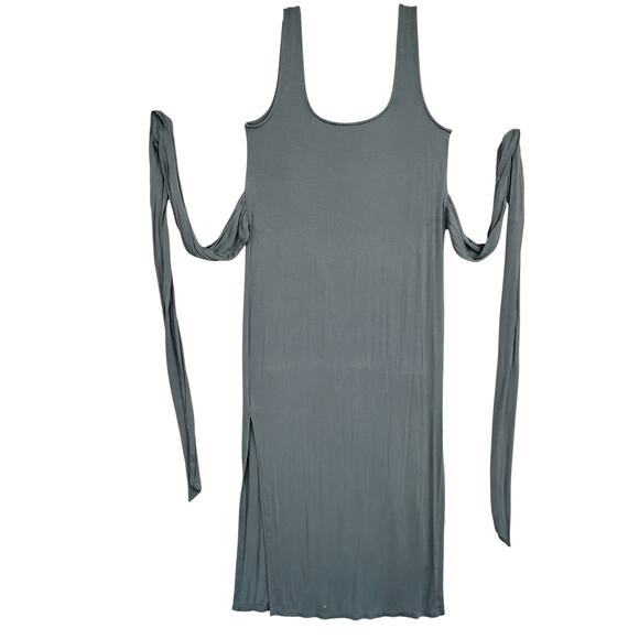 Modern Citizen Kelis Tie Waist Maxi Dress Size XL Gray - Picture 4 of 11